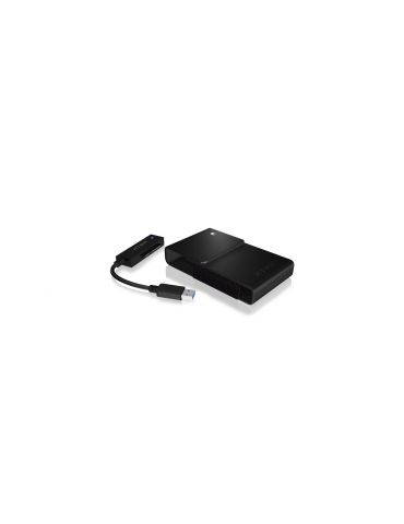 RaidSonic IB-AC6031-U3 carcasă disc memorie Cutie protecție HDD SSD Negru 2.5"