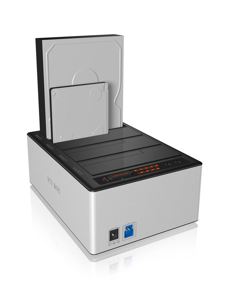 ICY BOX IB-141CL-U3 USB 3.2 Gen 1 (3.1 Gen 1) Type-B Negru, Argint