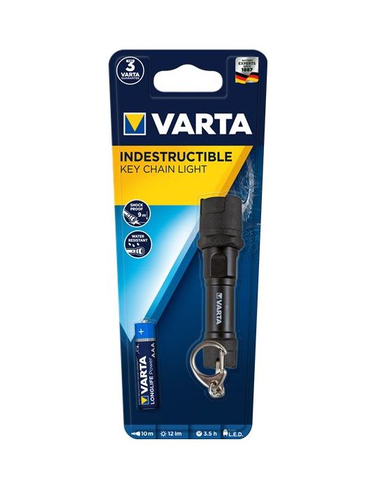Varta 16701 101 421 lanterne Negru Lanternă breloc LED