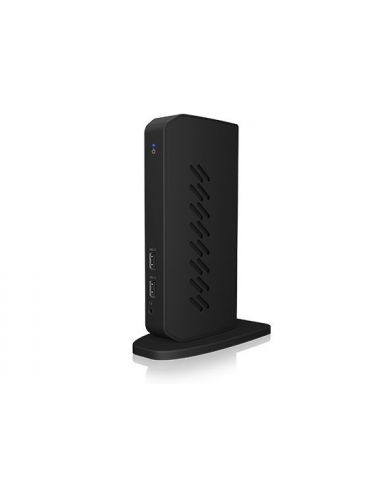 ICY BOX IB-DK2252AC stații de andocare și replicatoare de porturi pentru calculatoare portabile Prin cablu USB 3.2 Gen 1 (3.1