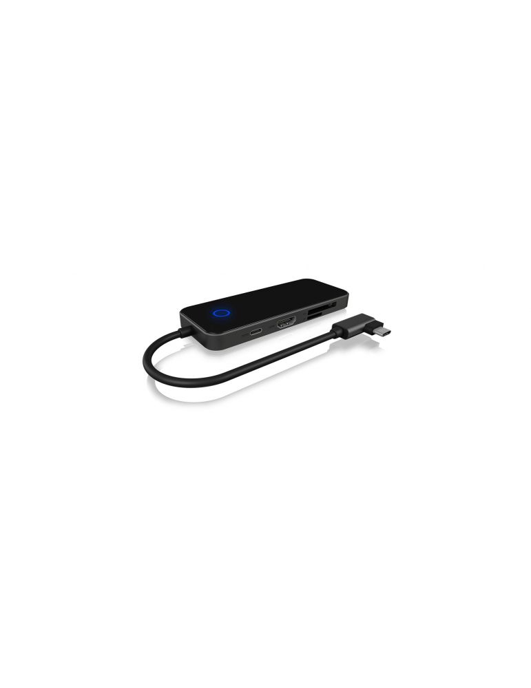 Docking Station Icy Box IB-DK4025-CPD, 100W, universal, 2x USB 3.0, 1x card reader, 1x 3.5mm, 1x hdmi
