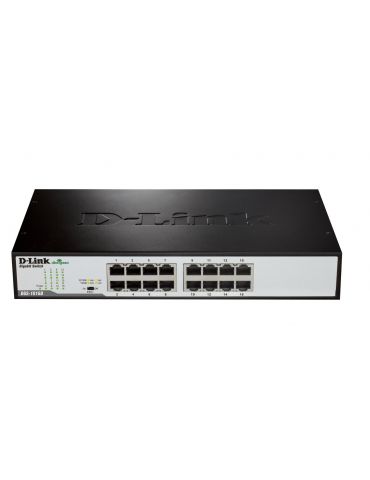 D-Link DGS-1016D E switch-uri Fara management Negru, Metalic