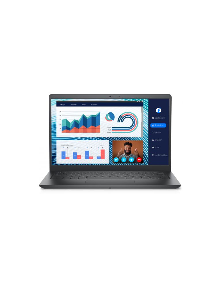 Laptop Dell Vostro 3420, RAM 8GB, SSD 512GB, 14", i5-1135G7,Intel UHD Graphics, W11 Pro, Carbon Black