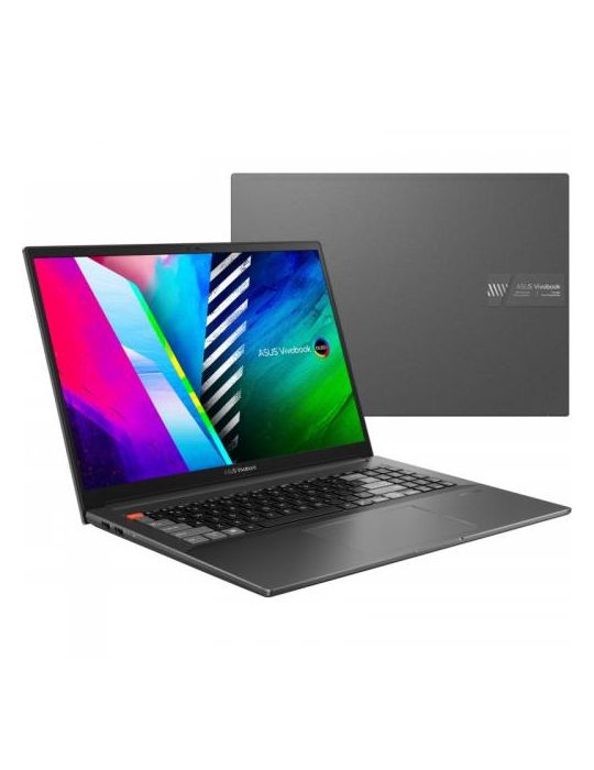 Laptop ASUS Vivobook Pro OLED N7600PC-L2026,i7-11370H, 16'', RAM 16GB, SSD 512GB, nVidia GeForce RTX 3050 4GB, No OS, Grey Asus 