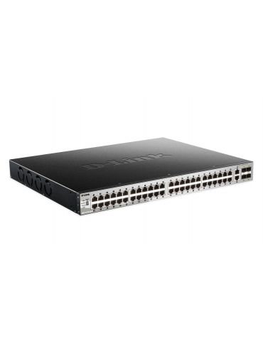 D-Link DGS-3130-54PS Gestionate L3 Gigabit Ethernet (10 100 1000) Power over Ethernet (PoE) Suport Negru, Gri - Tik.ro