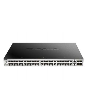 D-Link DGS-3130-54PS Gestionate L3 Gigabit Ethernet (10 100 1000) Power over Ethernet (PoE) Suport Negru, Gri