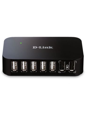 D-Link DUB-H7 USB 2.0 Type-B 480 Mbit s Negru - Tik.ro