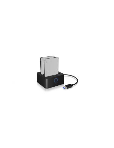 RaidSonic IB-2502CL-U3 stație docking driver stocare Negru