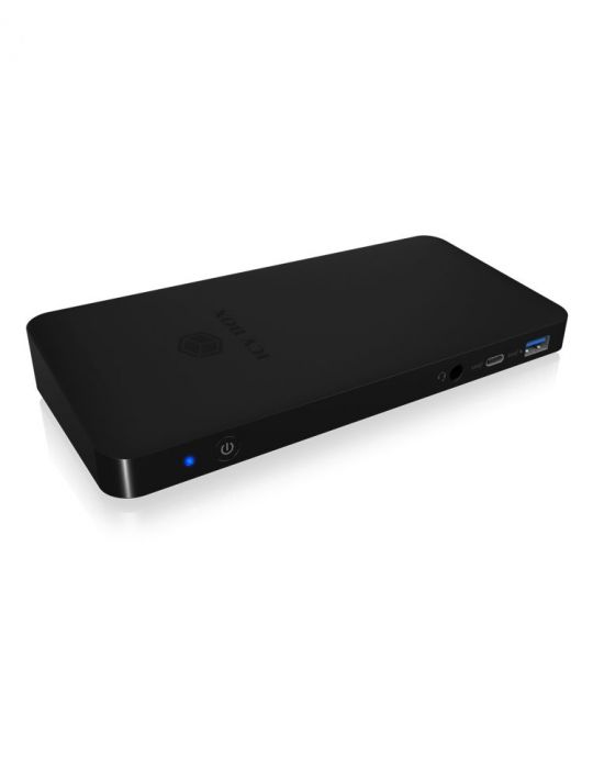 ICY BOX IB-DK2405-C Prin cablu USB 3.2 Gen 1 (3.1 Gen 1) Type-C Negru