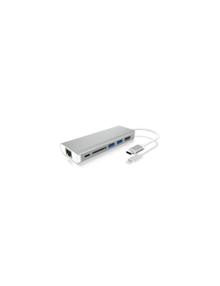 Docking Station Raidsonic IcyBox, IB-DK4034-CPD, 2x usb, 1x usb-c, 1x hdmi, 1x rj45, card reader