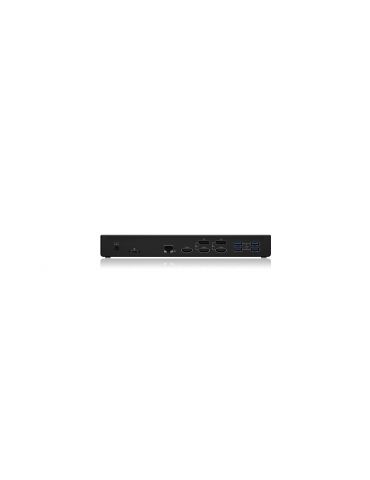 ICY BOX IB-DK2244AC Prin cablu USB 3.2 Gen 1 (3.1 Gen 1) Type-C Negru