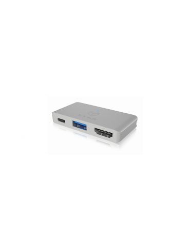 ICY BOX IB-DK4030-2C Tip dock Argint