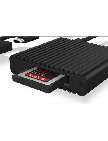 ICY BOX IB-CR404-C31 cititoare de carduri Negru