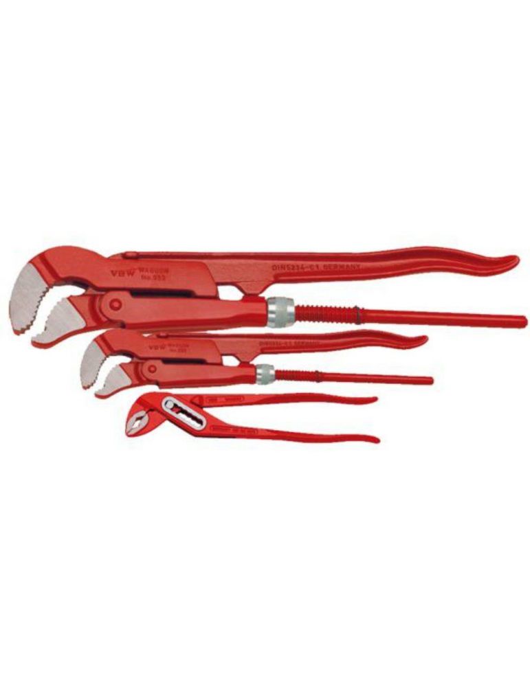 Set de chei pentru tevi s-shaped 1x952010 1x952015