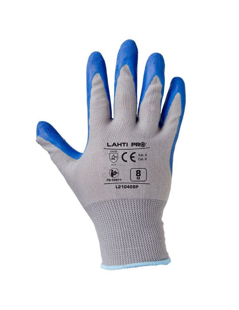Manusa latex cu poliester-nailon tesuta - 10