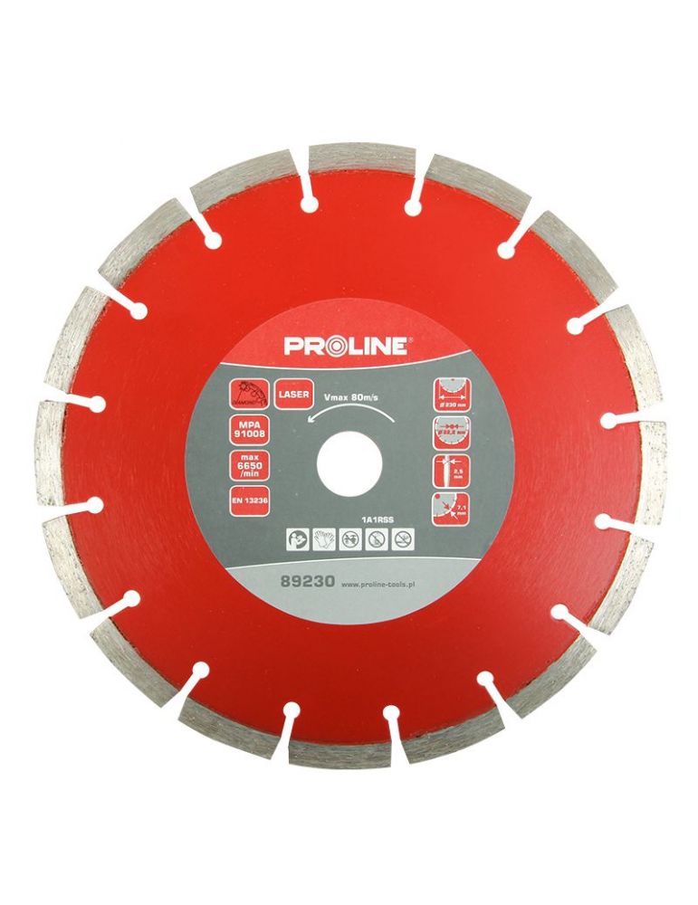 Disc diamantat segmentat laser universal 180mm