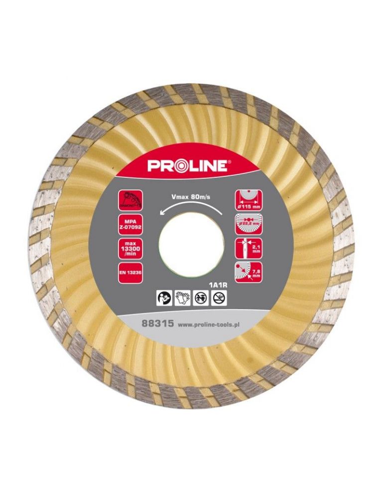 Disc diamantat turbo canelat super dur 115mm