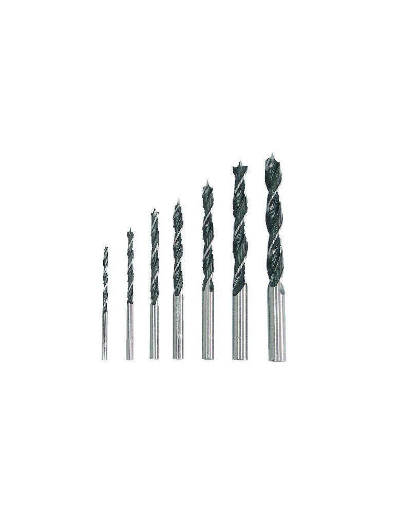 Set burghie lemn 3-10mm - 8p.