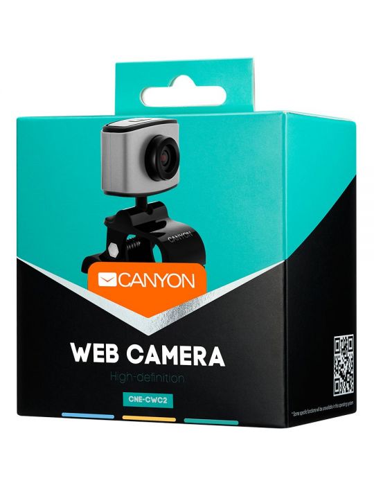 Canyon 720p hd webcam with usb2.0. connector 360° rotary view Canyon - 1