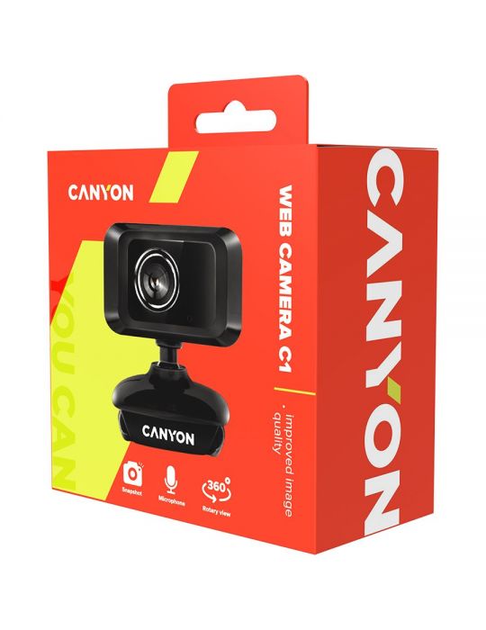 Canyon enhanced 1.3 megapixels resolution webcam with usb2.0 connector viewing Canyon - 1