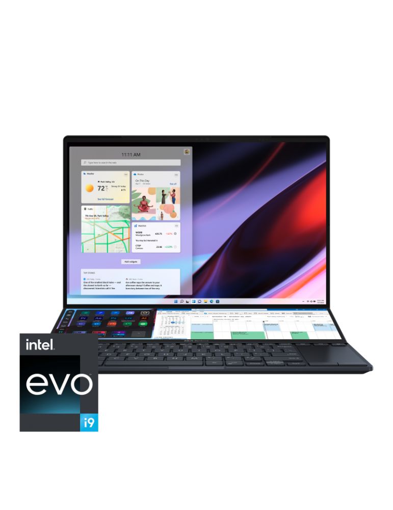Laptop Asus ZenBook ProDuo,UX582ZW-H2008X, RAM 32GB, SSD 1TB, 15.6",i9-12900H, RTX 3070Ti, W 11 Pro, Celestial Blue