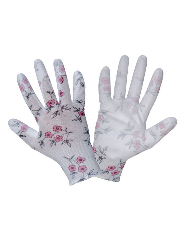 Manusa poliuretan cu model floral negru - 8
