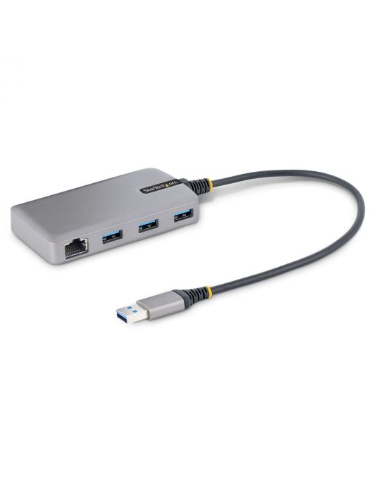 StarTech.com 5G3AGBB-USB-A-HUB hub-uri de interfață USB 3.2 Gen 1 (3.1 Gen 1) Type-A 5000 Mbit s Gri