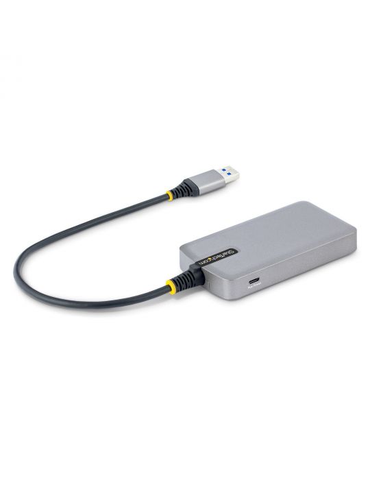 StarTech.com 5G3AGBB-USB-A-HUB hub-uri de interfață USB 3.2 Gen 1 (3.1 Gen 1) Type-A 5000 Mbit s Gri
