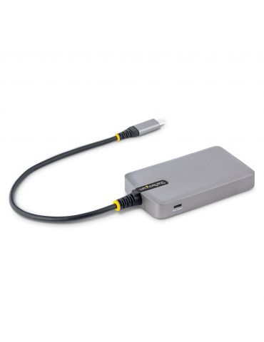 StarTech.com 5G3AGBB-USB-C-HUB hub-uri de interfață USB 3.2 Gen 1 (3.1 Gen 1) Type-C 5000 Mbit s Gri