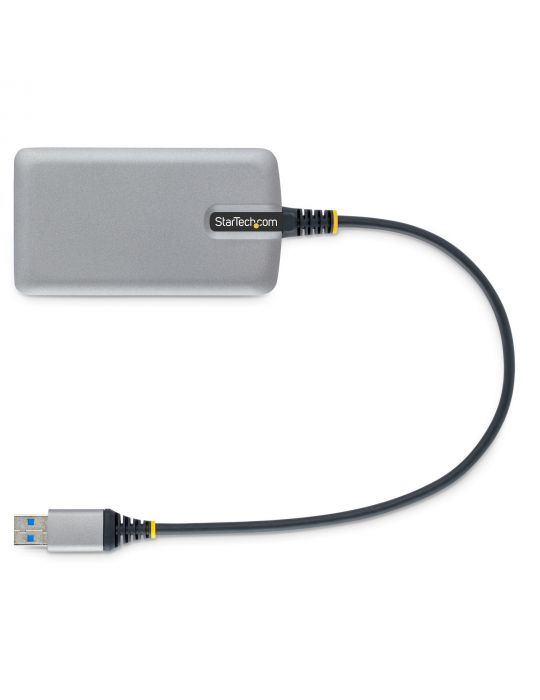 StarTech.com 5G4AB-USB-A-HUB hub-uri de interfață USB 3.2 Gen 1 (3.1 Gen 1) Type-A 5000 Mbit s Gri