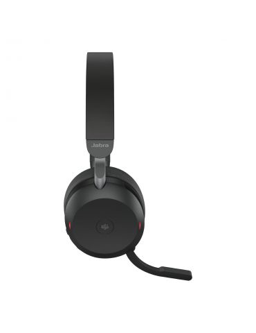 Jabra Evolve2 75 Căști Fără fir Bandă de fixare pe cap Birou Call center Bluetooth Stand de încărcare Negru