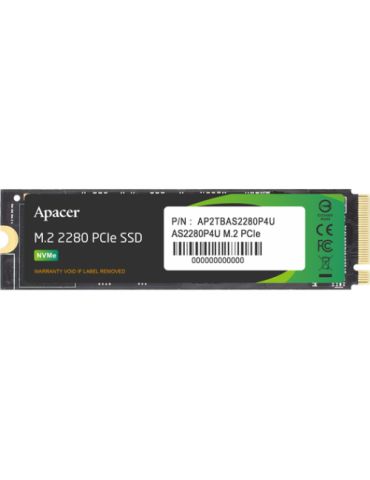 SSD Apacer AS2280P4U 1TB, PCI Express 3.0 x4, M.2 Apacer - 1 - Tik.ro