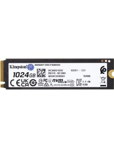SSD Kingston KC3000 1TB, PCIe 4.0 x4, M.2 Kingston - 2