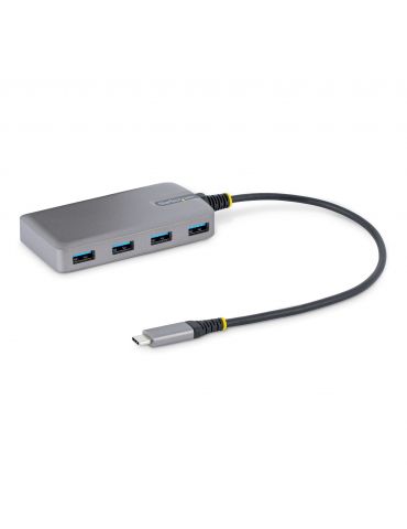 StarTech.com 5G4AB-USB-C-HUB hub-uri de interfață USB 3.2 Gen 1 (3.1 Gen 1) Type-C 5000 Mbit s Gri - Tik.ro