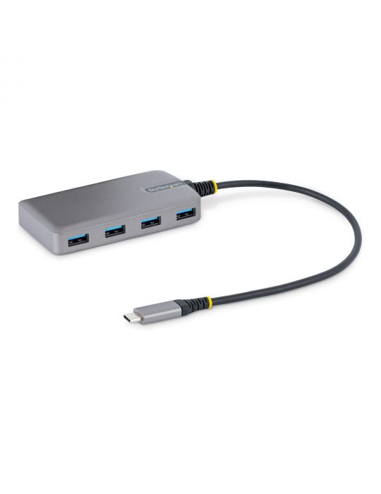 StarTech.com 5G4AB-USB-C-HUB hub-uri de interfață USB 3.2 Gen 1 (3.1 Gen 1) Type-C 5000 Mbit s Gri