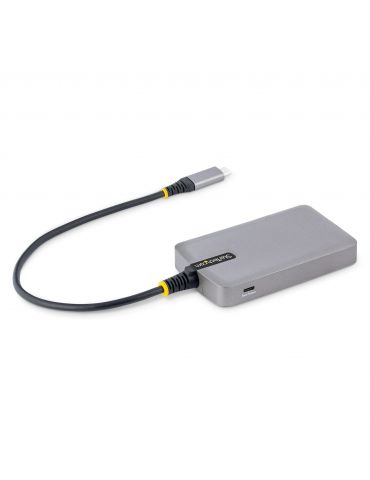 StarTech.com 5G4AB-USB-C-HUB hub-uri de interfață USB 3.2 Gen 1 (3.1 Gen 1) Type-C 5000 Mbit s Gri