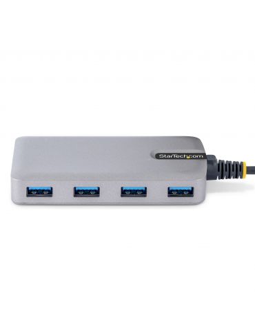 StarTech.com 5G4AB-USB-C-HUB hub-uri de interfață USB 3.2 Gen 1 (3.1 Gen 1) Type-C 5000 Mbit s Gri