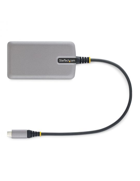 StarTech.com 5G4AB-USB-C-HUB hub-uri de interfață USB 3.2 Gen 1 (3.1 Gen 1) Type-C 5000 Mbit s Gri