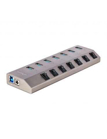 StarTech.com 5G7AIBS-USB-HUB-EU hub-uri de interfață USB 3.2 Gen 1 (3.1 Gen 1) Type-B 5000 Mbit s Gri - Tik.ro