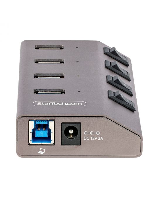 StarTech.com 5G4AIBS-USB-HUB-EU hub-uri de interfață USB 3.2 Gen 1 (3.1 Gen 1) Type-B 5000 Mbit s Gri
