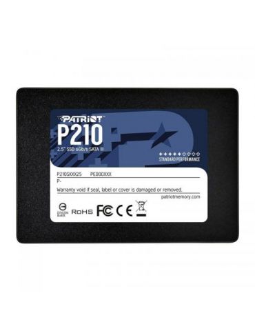 SSD Patriot P210, 512GB, SATA3, 2.5 inch Patriot memory - 1 - Tik.ro