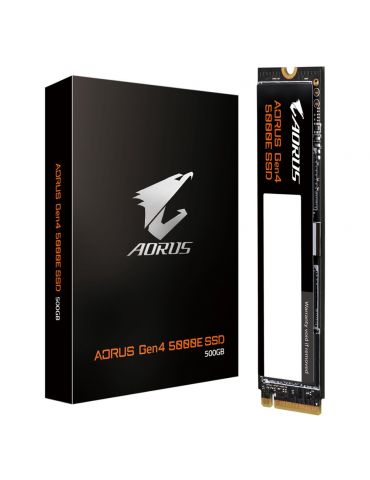 Gigabyte AORUS Gen4 5000E SSD 500GB M.2 500 Giga Bites PCI Express 4.0 3D TLC NAND NVMe - Tik.ro