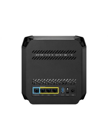 ASUS ROG Rapture GT6 AX10000 AiMesh 1 Pack Tri-band (2.4 GHz   5 GHz   5 GHz) Wi-Fi 6 (802.11ax) Negru 4 Intern