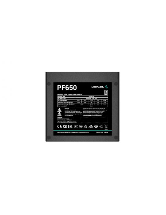 DeepCool PF650 unități de alimentare cu curent 650 W 20+4 pin ATX ATX Negru