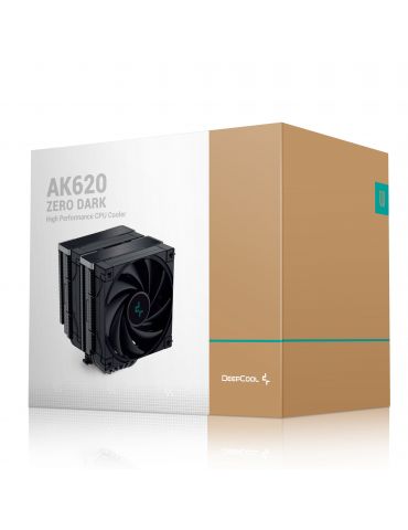 DeepCool AK620 ZERO DARK Procesor Răcitor de aer 12 cm Negru 1 buc.