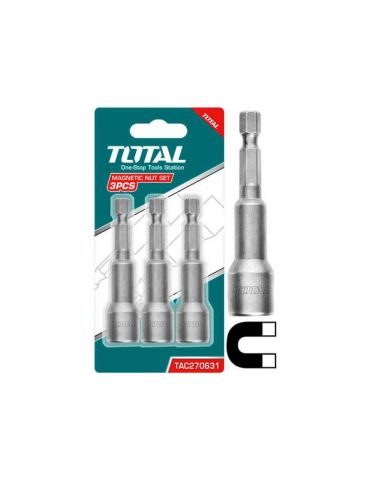 Total - set 3chei 10mm -1/4... - Tik.ro