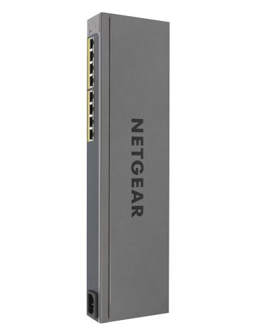 NETGEAR GS408EPP Gestionate L2 Gigabit Ethernet (10 100 1000) Power over Ethernet (PoE) Suport Negru, Gri