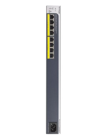 NETGEAR GS408EPP Gestionate L2 Gigabit Ethernet (10 100 1000) Power over Ethernet (PoE) Suport Negru, Gri