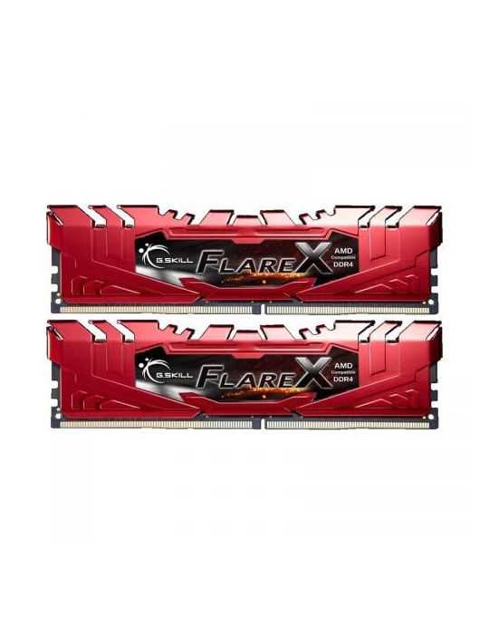 Kit Memorie G.Skill Flare X Red (for AMD) 32GB, DDR4-2400MHz, CL15, Dual Channel G.skill - 1