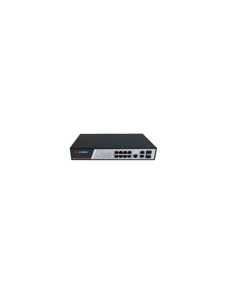 Switch Hikvision DS-3E2310P, 8x RJ45, 2x Rj45 Combo, PoE